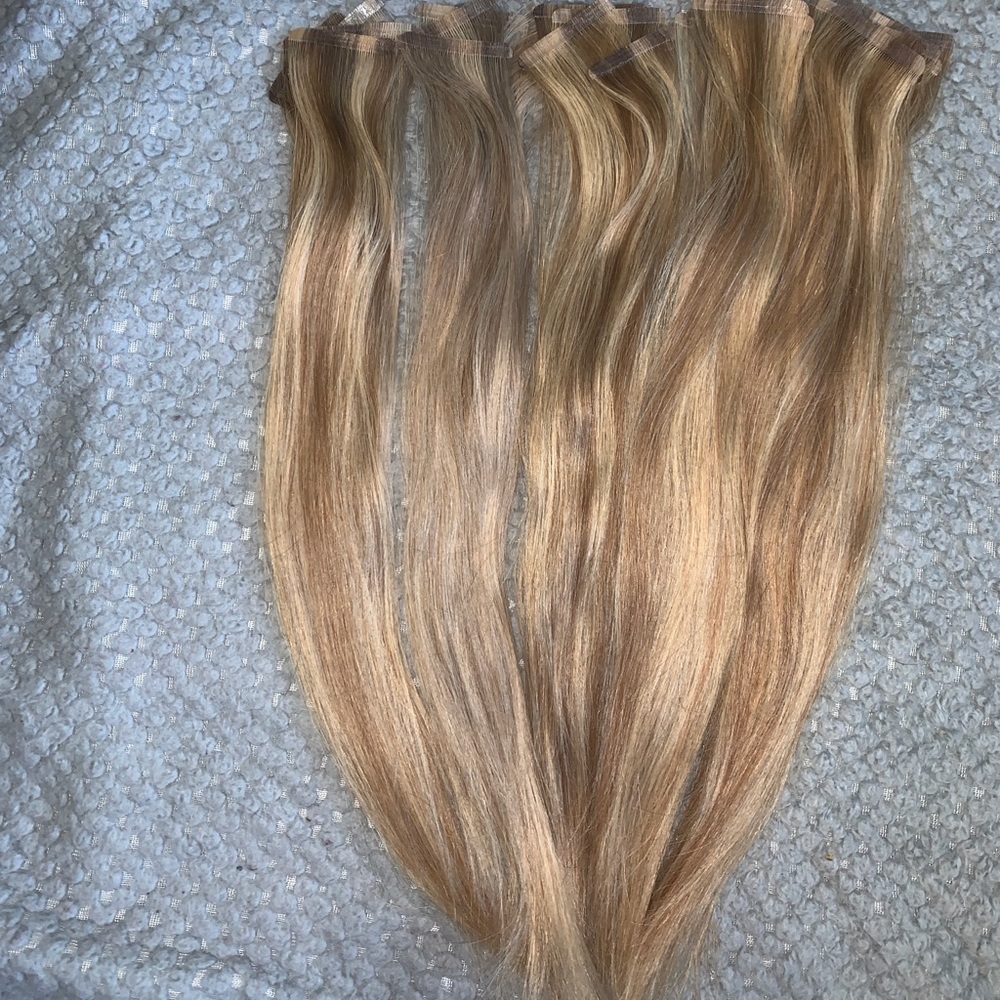 Easihair pro tape in extensions 16” 8n/10n blonde